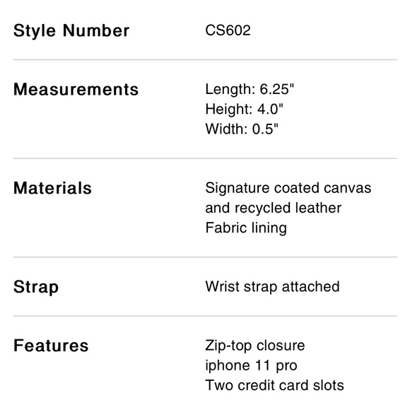 Coach corner zip wristlet - Picture 3 of 3